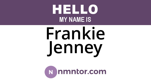 Frankie Jenney