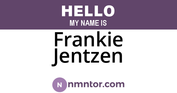 Frankie Jentzen