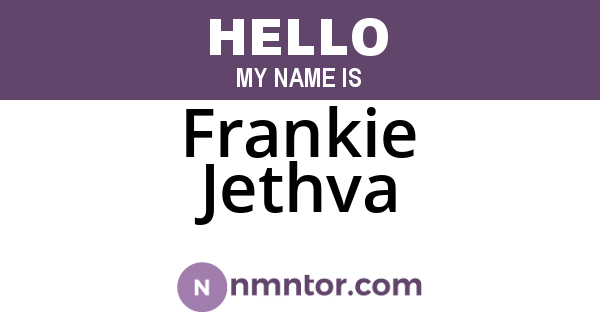 Frankie Jethva