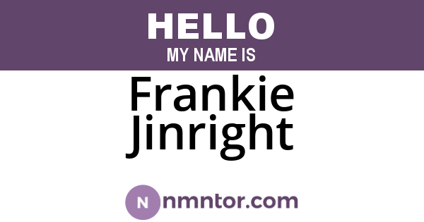 Frankie Jinright