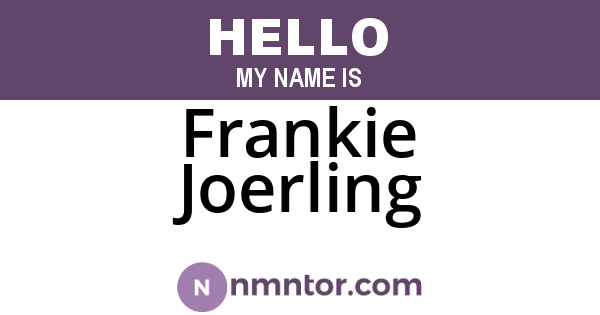 Frankie Joerling