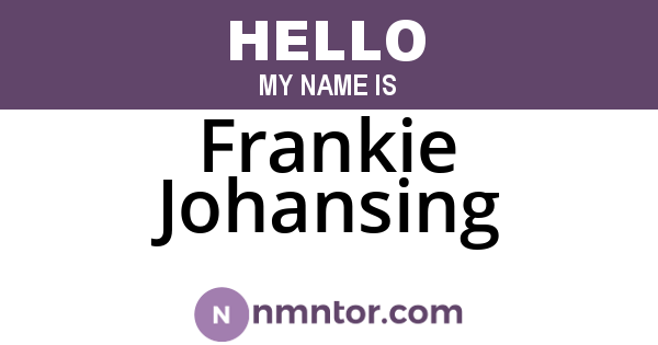 Frankie Johansing