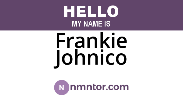 Frankie Johnico