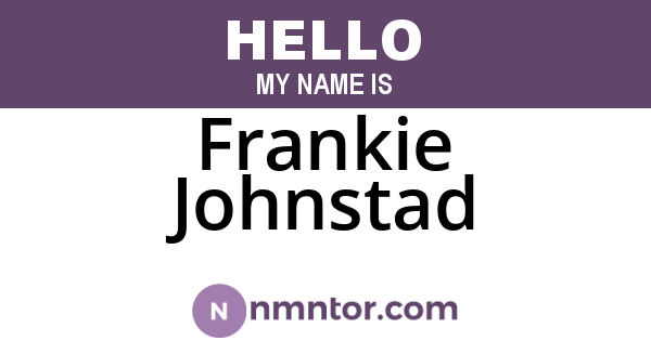 Frankie Johnstad