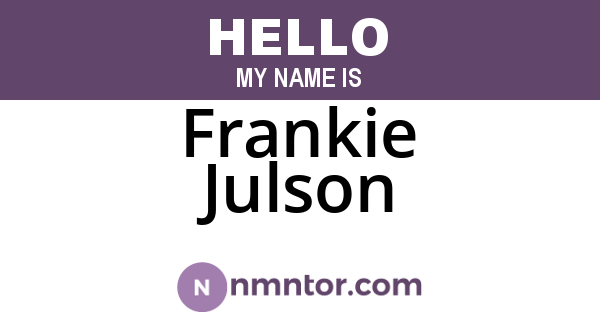 Frankie Julson