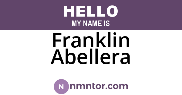 Franklin Abellera
