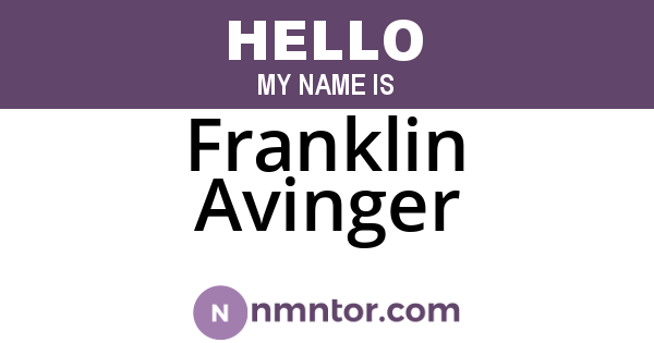 Franklin Avinger