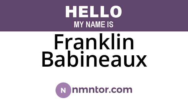Franklin Babineaux