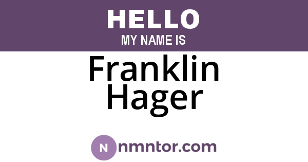 Franklin Hager