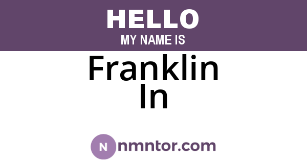 Franklin In