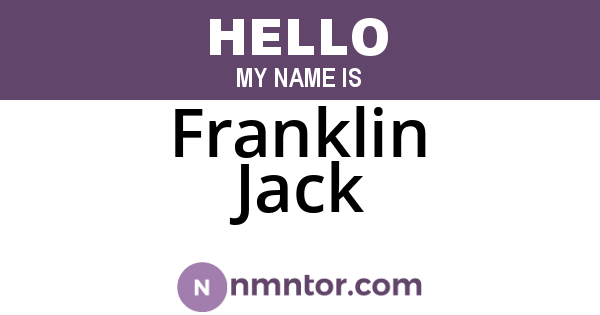 Franklin Jack