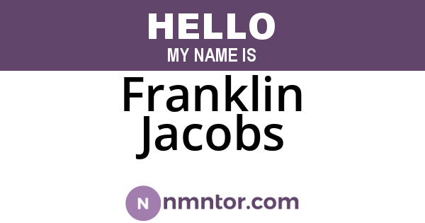 Franklin Jacobs