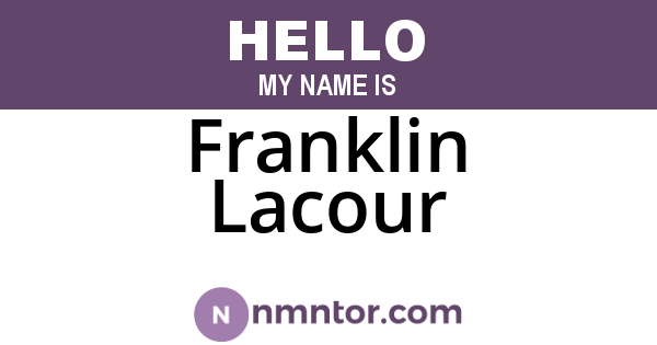 Franklin Lacour