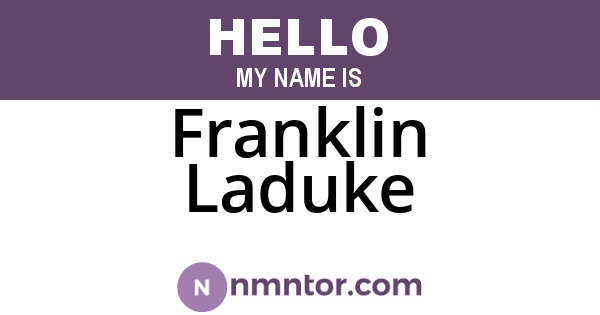 Franklin Laduke