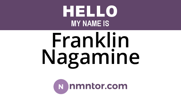 Franklin Nagamine