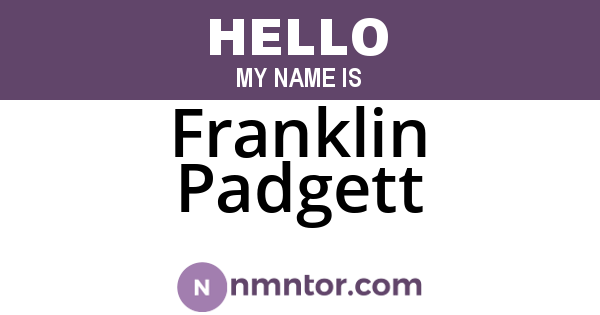 Franklin Padgett
