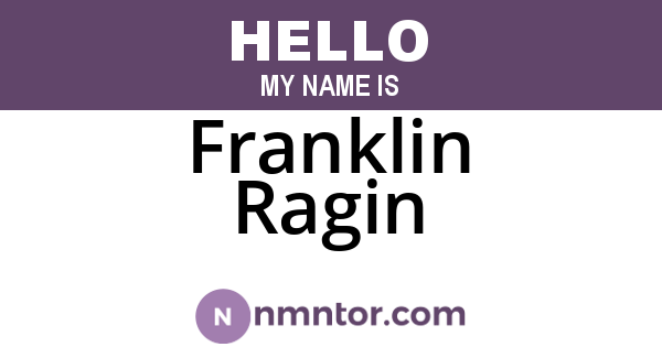 Franklin Ragin