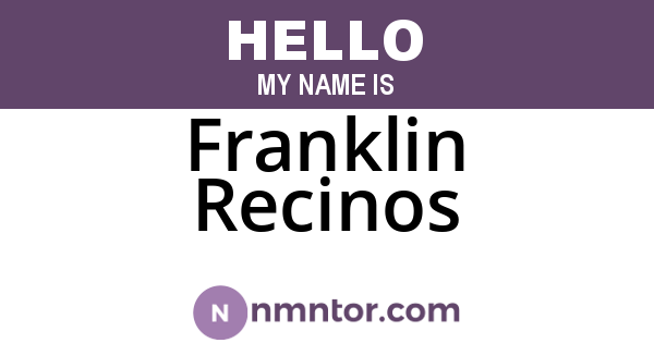 Franklin Recinos