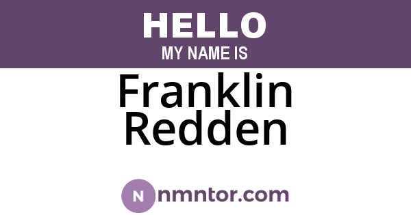 Franklin Redden