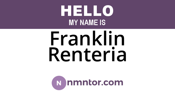 Franklin Renteria