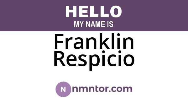 Franklin Respicio