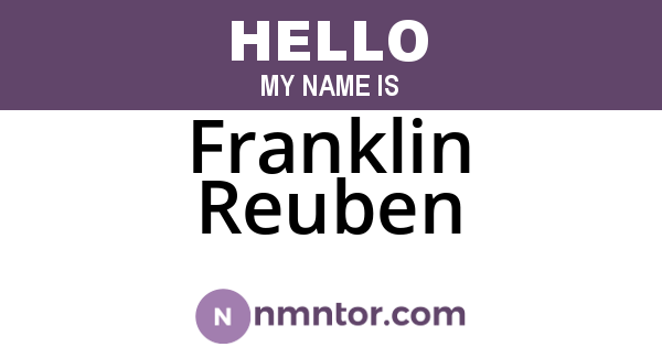 Franklin Reuben
