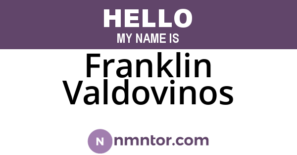 Franklin Valdovinos