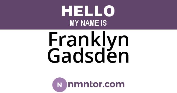 Franklyn Gadsden