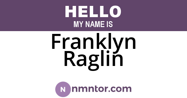 Franklyn Raglin