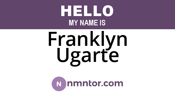 Franklyn Ugarte