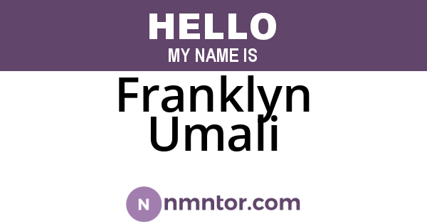 Franklyn Umali