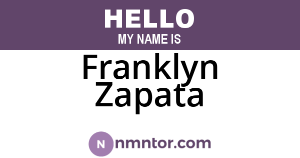 Franklyn Zapata