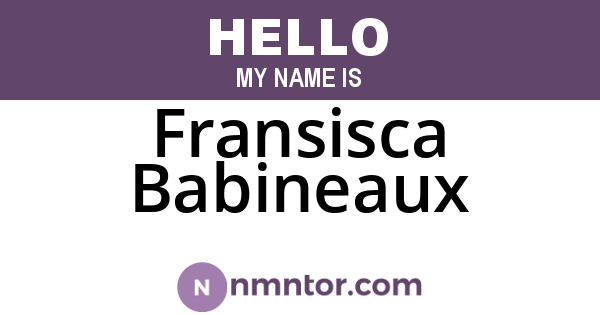Fransisca Babineaux