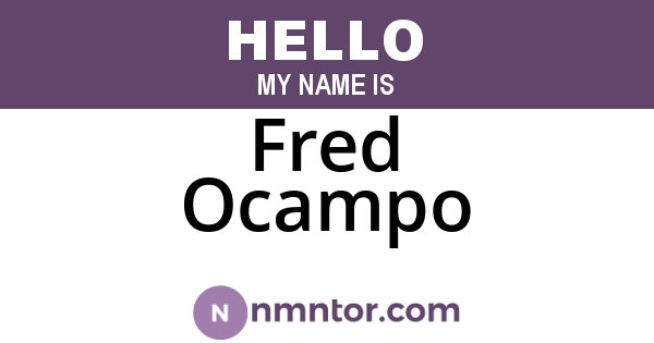 Fred Ocampo