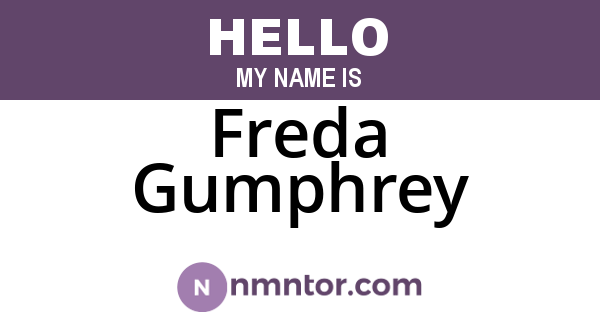 Freda Gumphrey