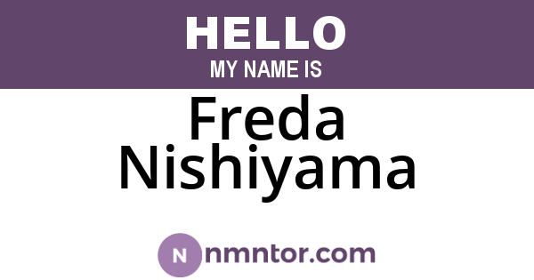 Freda Nishiyama