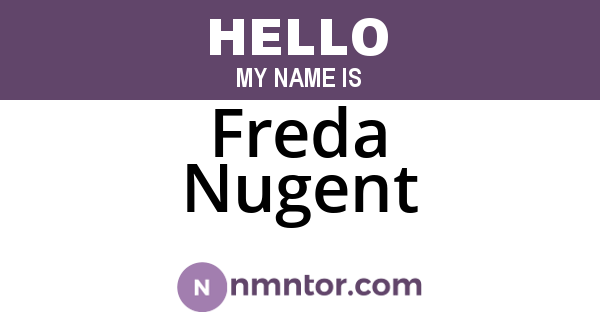 Freda Nugent