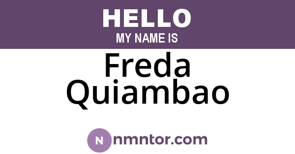 Freda Quiambao