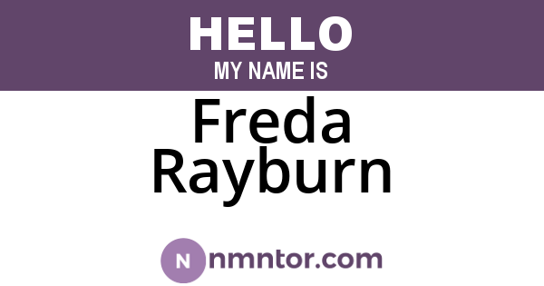 Freda Rayburn