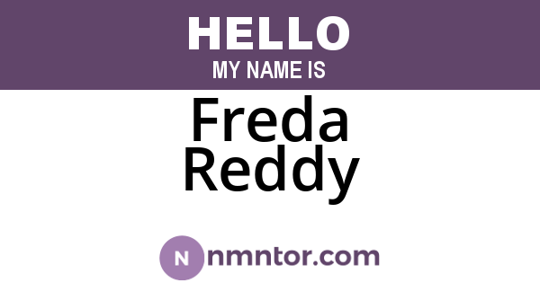 Freda Reddy
