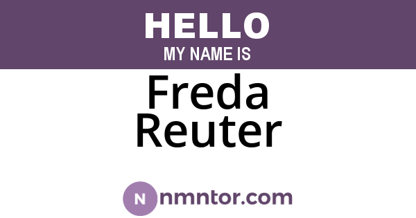 Freda Reuter