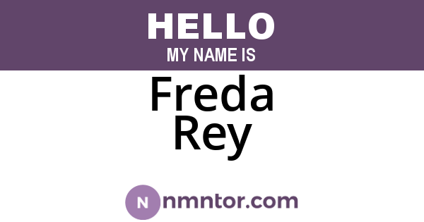 Freda Rey
