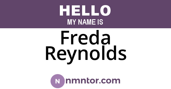 Freda Reynolds