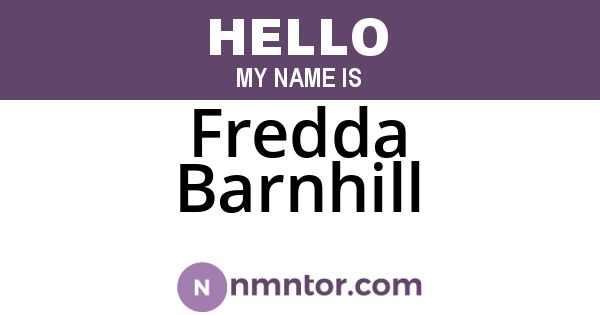 Fredda Barnhill