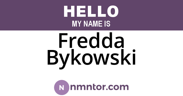 Fredda Bykowski