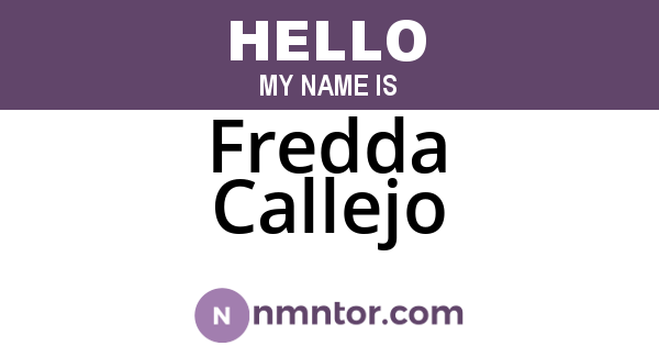 Fredda Callejo