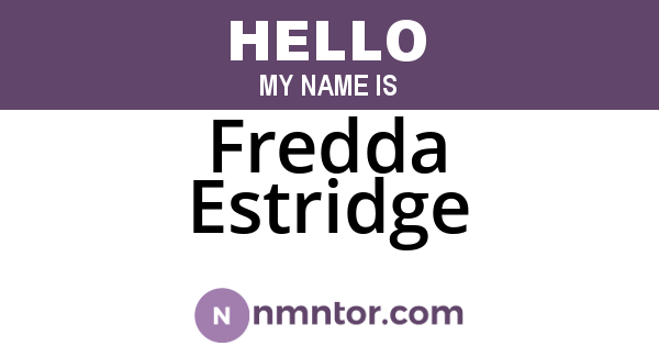 Fredda Estridge