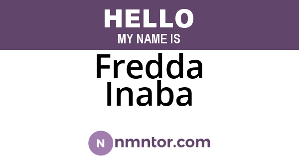 Fredda Inaba