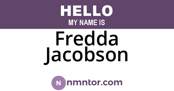 Fredda Jacobson