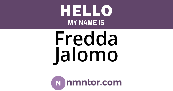 Fredda Jalomo